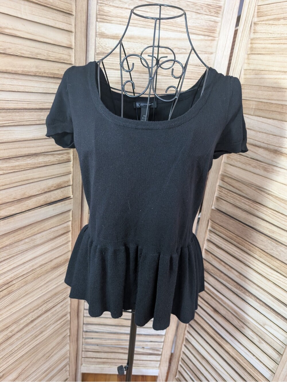 INC International Concepts Women's Black Sweater Size Petite‎ M Medium
